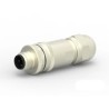 TE Connectivity Circular Connector, 5 Contacts, Cable Mount, M12 Size, Plug Male, IP67, Brass Housing, Gold T4111011051-000