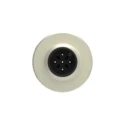 TE Connectivity Circular Connector, 5 Contacts, Cable Mount, M12 Size, Plug Male, IP67, Brass Housing, Gold T4111011051-000