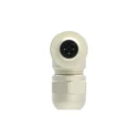 TE Connectivity Circular Connector, 4 Contacts, Cable Mount, M12 Threaded Plug, Male, IP67 Brass Housing T4113011041-000