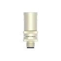 TE Connectivity Circular Connector, 4 Contacts, Cable Mount, M12 Threaded Plug, Male, IP67 Brass Housing T4113011041-000