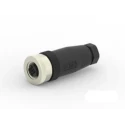 TE Connectivity Circular Connector 5 Contacts Cable M12 Connector Socket Female IP67 Nylon Housing 125V 4A T4110401051-000