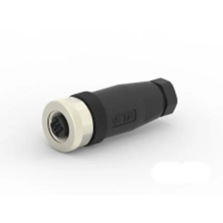 TE Connectivity Circular Connector 5 Contacts Cable M12 Socket Female IP67 Nylon Housing 125V 4A T4110402051-000