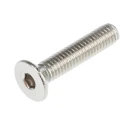 RS PRO Plain Stainless Steel Hex Socket Countersunk Screw M4 x 20 mm 124-7217
