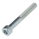 RS PRO Bright Zinc Steel Hex Socket Cap Screw, Hex Drive, M6 x 45 mm Threaded Fastener 124-7271