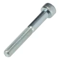 RS PRO Bright Zinc Steel Hex Socket Cap Screw, Hex Drive, M6 x 45 mm Threaded Fastener 124-7271