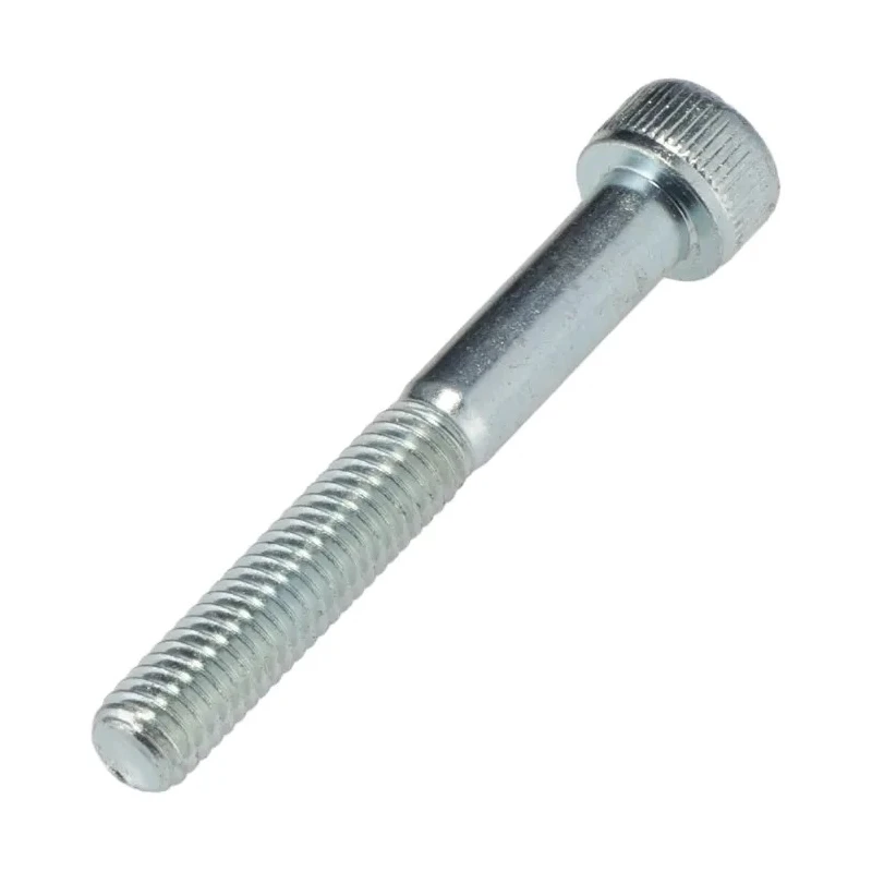 RS PRO Bright Zinc Steel Hex Socket Cap Screw, Hex Drive, M6 x 45 mm Threaded Fastener 124-7271
