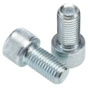 RS PRO Bright Zinc Steel Hex Socket Cap Screw, Thread M16 Length 30mm Hex Drive DIN 912 124-7303