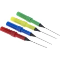 RS PRO Test Probe, 0.7 mm Tip Diameter, 30 Vrms Voltage, 10 A Current Rating, 0.7 mm Socket 124-7401