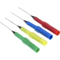 RS PRO Test Probe, 0.7 mm Tip Diameter, 30 Vrms Voltage, 10 A Current Rating, 0.7 mm Socket 124-7401
