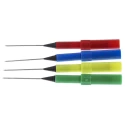 RS PRO Test Probe, 0.7 mm Tip Diameter, 30 Vrms Voltage, 10 A Current Rating, 0.7 mm Socket 124-7401