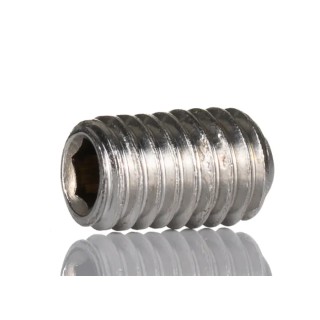 RS PRO Stainless Steel M6 x 10 mm Plain Cup Grub Screw DIN 7991 DIN 916 124-7394