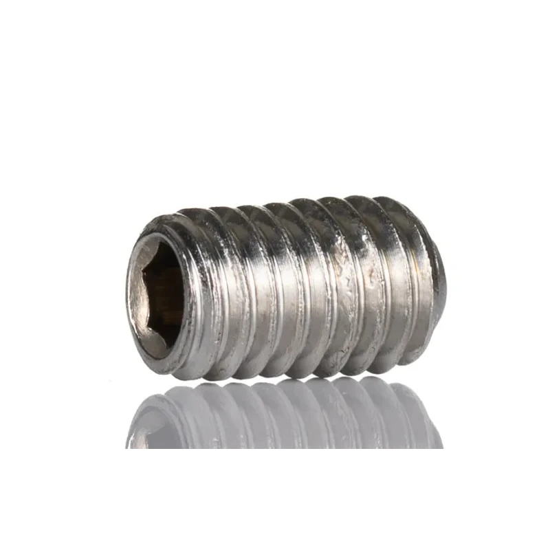 RS PRO Stainless Steel M6 x 10 mm Plain Cup Grub Screw DIN 7991 DIN 916 124-7394