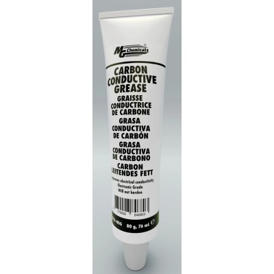 MG Chemicals Carbon Conductive Silicone Grease 73 ml Food Safe Paste Tube 846-80g
