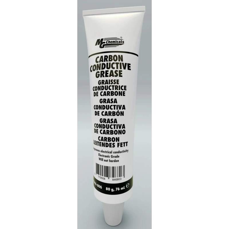 MG Chemicals Carbon Conductive Silicone Grease 73 ml Food Safe Paste Tube 846-80g