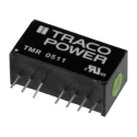 TRACOPOWER Regulated Isolated DC/DC Converter 5V DC 400mA, 9V DC Input, 4.5V Input, 1W Power PCB SIP Package TMR 0511