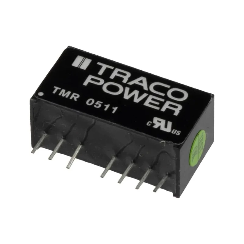 TRACOPOWER Regulated Isolated DC/DC Converter 5V DC 400mA, 9V DC Input, 4.5V Input, 1W Power PCB SIP Package TMR 0511