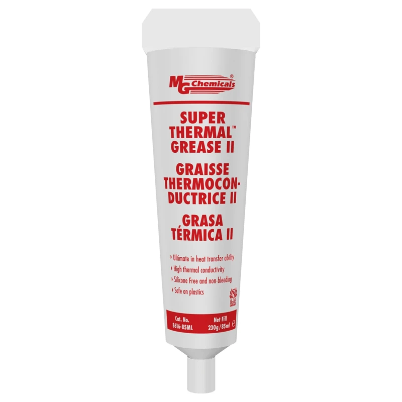 MG Chemicals Zinc Oxide Aluminium Oxide Boron Nitride Thermal Grease 1.8 W/mK 85 ml Tube 8616-85ml