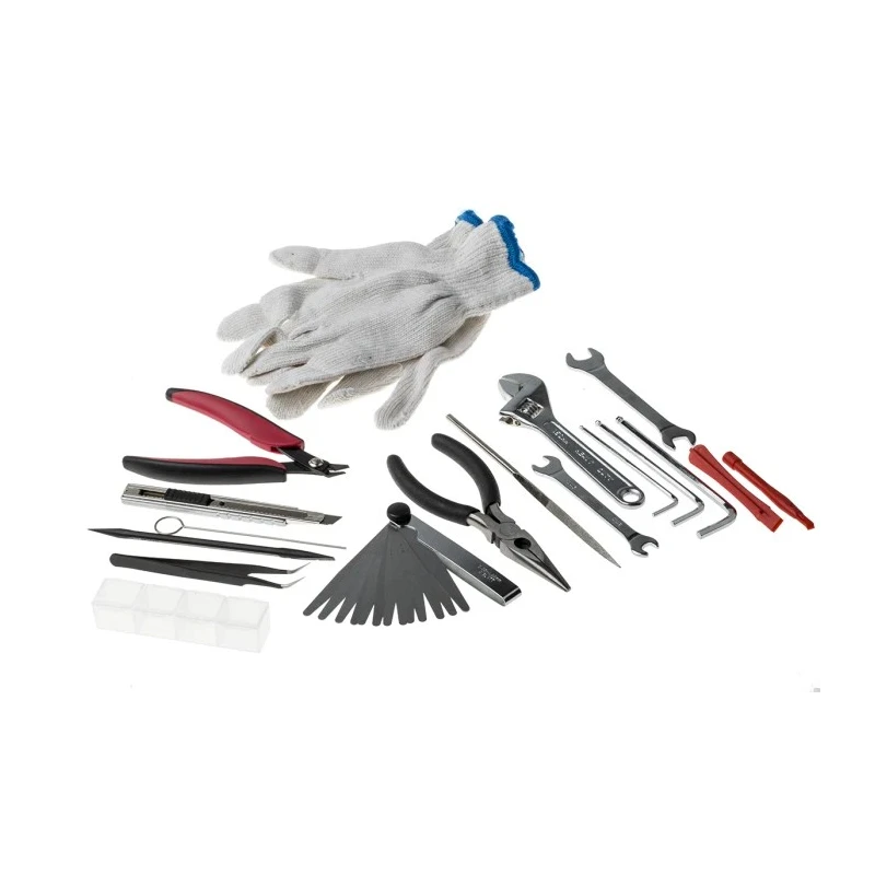 RS PRO 19 Piece 3D Printer Repair Tool Kit with Case 124-7713