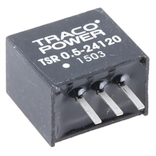 TRACOPOWER Switching Regulator Through Hole SIP-3 Package 12V DC Output 500mA 97% Efficiency TSR 0.5-24120