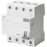 Siemens 5SV3 Series Residual Current Circuit Breaker, 40A, 4-Pole, 30 mA, Type A, 0.8 kA Breaking Capacity, 400V AC 5SV3344-6