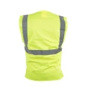 Orbit International Yellow Zipper Hi Vis Vest Polyester XL EN ISO 20471 MILANESE 124-8185