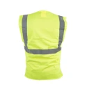 Orbit International Yellow Zipper Hi Vis Vest Polyester, Size M 124-8183