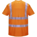 Portwest Orange Unisex Hi Vis T-Shirt RT23 Polyester 150g Birds Eye Knit Short Sleeve ANSI/ISEA 107 Class 2 CE RT23