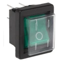Arcolectric (Bulgin) Ltd Illuminated DPST On-Off Rocker Switch Panel 16A 250V AC C1353ALGNC