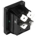 Arcolectric (Bulgin) Ltd Illuminated DPST On-Off Rocker Switch Panel 16A 250V AC C1353ALGNC