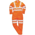 Portwest Orange Reusable Hi Vis Overalls Coverall Size M Cotton Polyester Fabric 124-8215