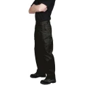 RS PRO Men's Black Work Trouser 34 in Waist 31in Leg 6 Pockets UV Resistant Polyester Cotton 124-8219