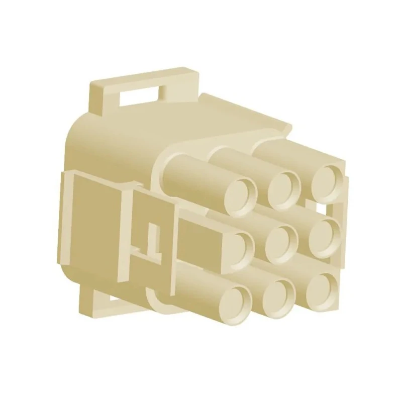 TE Connectivity Universal MATE-N-LOK Male Connector Housing 6.35 mm Pitch 9 Way 3 Row Straight 1-1863003-2