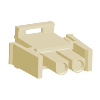 TE Connectivity Universal MATE-N-LOK Male Connector Housing 6.35 mm Pitch 2 Way 1 Row Straight 1-1703061-2
