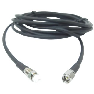 Siretta ASMA Series 10 m RF LLC200A Coaxial Cable 50 Ω Black Terminated LLC200A