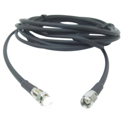 Siretta ASMA Series 10 m RF LLC200A Coaxial Cable 50 Ω Black Terminated LLC200A