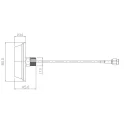 Siretta Puck Multi-Band Antenna with SMA Male Connector 2.5m Cable ZigBee LoRaWAN Wi-Fi 6 TANGO11A/2.5M/SMAM/S/S/19
