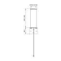 Siretta Whip Multi-Band Antenna with SMA Male Connector 698 MHz to 5.85 GHz Frequency, 5 dB Gain OSCAR40/5M/LL/SMAM/S/S/33