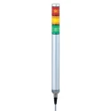 Patlite MP Series Signal Tower No Sounder Component, 3 Lights, LED, 24V AC/DC, Direct Mount MP-302C-RYG
