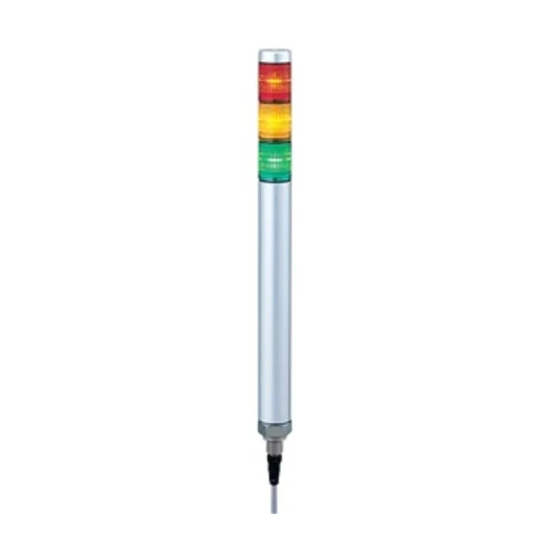 Patlite MP Series Signal Tower No Sounder Component, 3 Lights, LED, 24V AC/DC, Direct Mount MP-302C-RYG