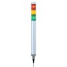 Patlite MP Series Signal Tower No Sounder Component, 3 Lights, LED, 24V AC/DC, Direct Mount MP-302C-RYG