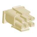 TE Connectivity Universal MATE-N-LOK Male Connector Housing 6.35 mm Pitch 6 Way 2 Row Straight 1-1644055-2