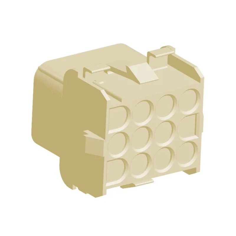TE Connectivity Universal MATE-N-LOK Female Connector Housing 6.35 mm Pitch 12 Way 3 Row Straight 1-1863006-2