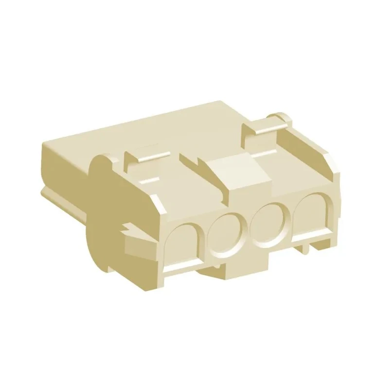 TE Connectivity Universal MATE-N-LOK Female Connector Housing 6.35 mm Pitch 4 Way 1 Row Straight 926305-7
