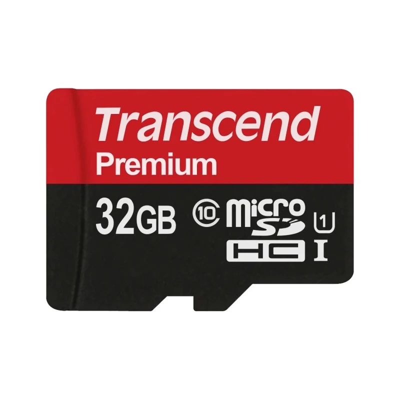 Transcend 32 GB MicroSDHC microSD Memory Card Class 10 UHS‑I U1 400x TS32GUSDU1
