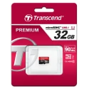 Transcend 32 GB MicroSDHC microSD Memory Card Class 10 UHS‑I U1 400x TS32GUSDU1