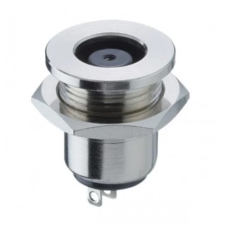 Lumberg 1614 Straight DC Socket 10A 24V Snap-in, Length 16.5 mm, Nickel Plated 1614 21