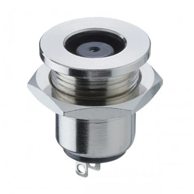 Lumberg 1614 Straight DC Socket 10A 24V Snap-in, Length 16.5 mm, Nickel Plated 1614 21