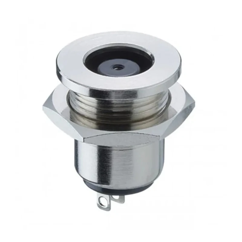 Lumberg 1614 Straight DC Socket 10A 24V Snap-in, Length 16.5 mm, Nickel Plated 1614 21