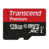 Transcend 128 GB MicroSDXC Memory Card, UHS 1 U1, Class 10, 400x Speed, Adapter Included TS128GUSDU1
