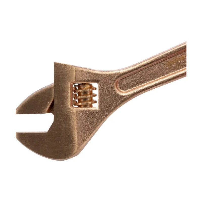 Bahco Adjustable Wrench 18 mm Jaw Capacity, 150mm Overall Length, Metal Handle, Non-Sparking NSB001-150